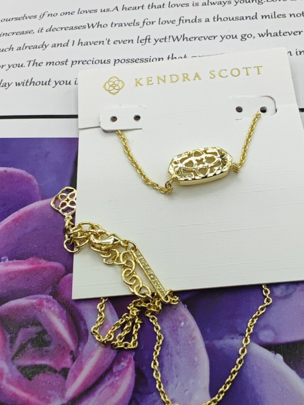 Kendra Scott Gold Necklace - Picture 3 of 3